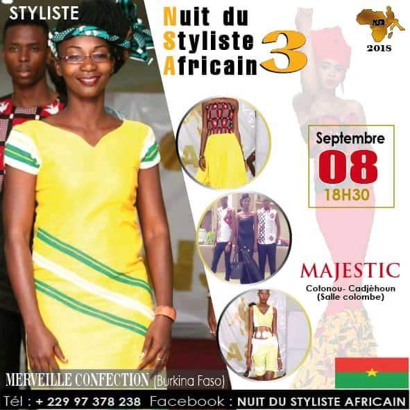  MODE: Interview avec Merveille Confection,  jeune styliste  invitée au Benin pour la Nuit du Styliste Africain (NSA).
