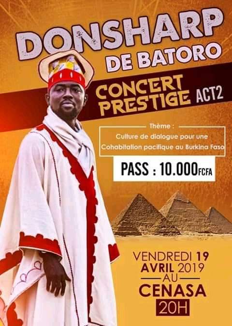 Acte II du concert prestige de Donsharp : Pour mieux rapprocher les Burkinabés.