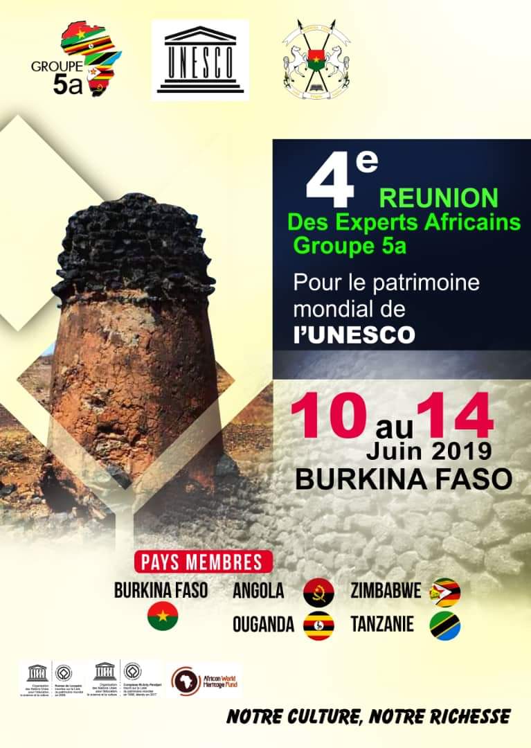 4e RÉUNION DES EXPERTS AFRICAINS DU GROUPE 5 : Le Burkina à pied d’œuvre pour tenir  cette prochaine rencontre culturelle  sur son territoire.