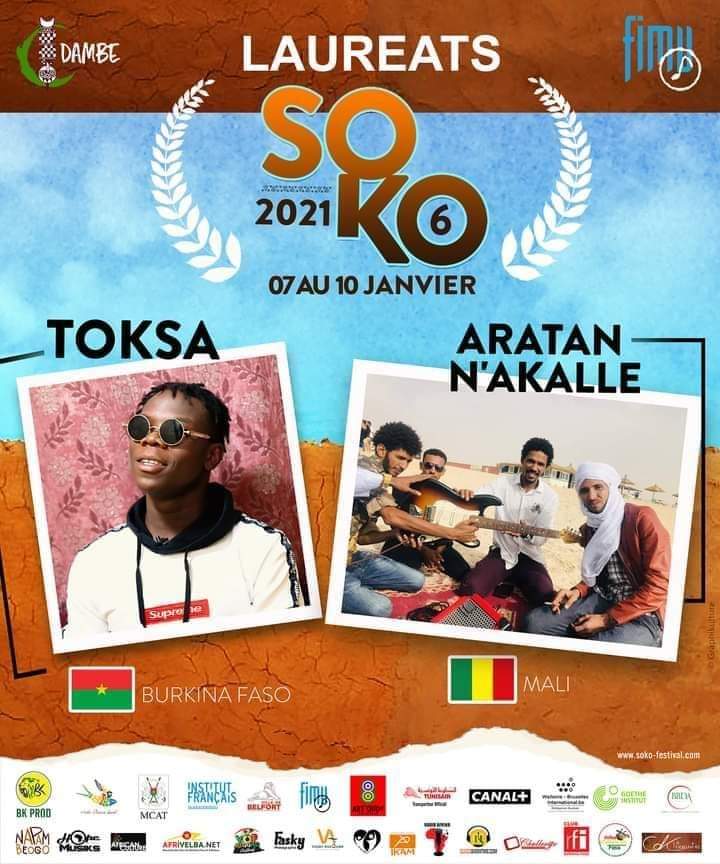  Clôture du SOKO Festival: le Burkinabè TOKSA et Aratan N’Akalle du Mali lauréats de cette 6è édition