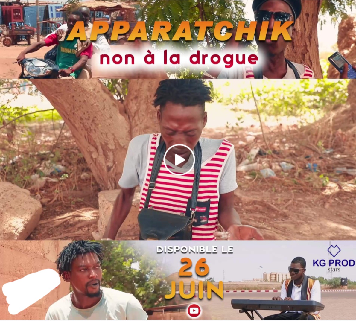  BRAND NEW : « non à la drogue », le tout nouveau clip-vidéo de Apparatchik pour sensibiliser les jeunes Burkinabè face à ce fléau