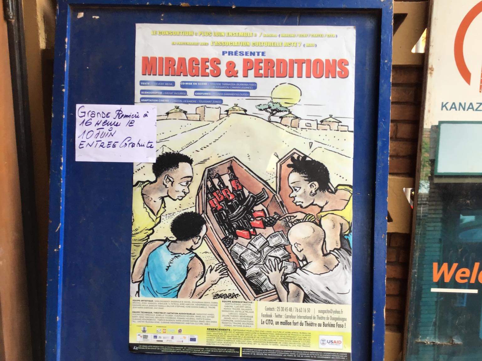  Cinéma au Burkina : « mirages et perditions » fait son entrée pour allier théâtre au cinéma