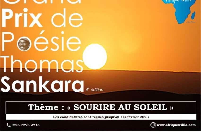  Grand Prix de Poésie Thomas Sankara: l’appel à candidature officiellement lancé