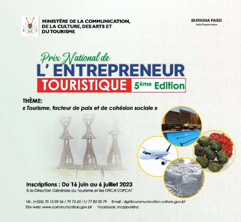 Prix National de l’Entrepreneuriat Touristique: les inscriptions recevables du 16 juin au 6 juillet 2023